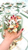 سرویس آشپزخانه پارچه ای عسل سفارشی طرح تابستان