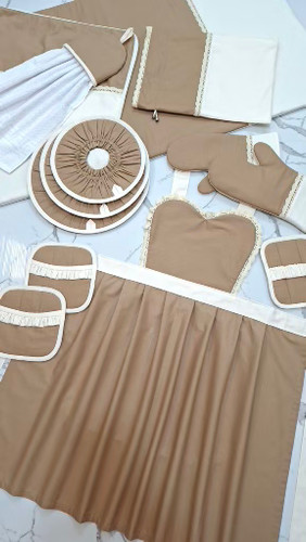 سرویس آشپزخانه پارچه ای عسل انتخاب تیکه ها اختیاری